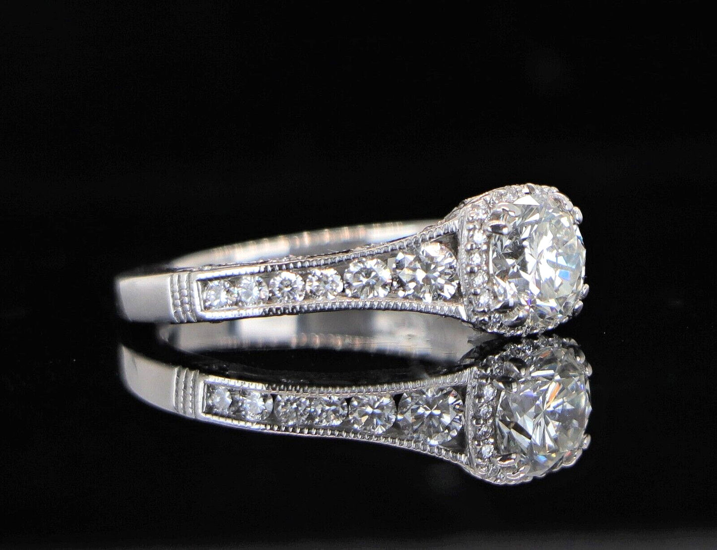 1.05ct Round Brilliant Diamond Engagement Ring — GIA Certified, 18k White Gold