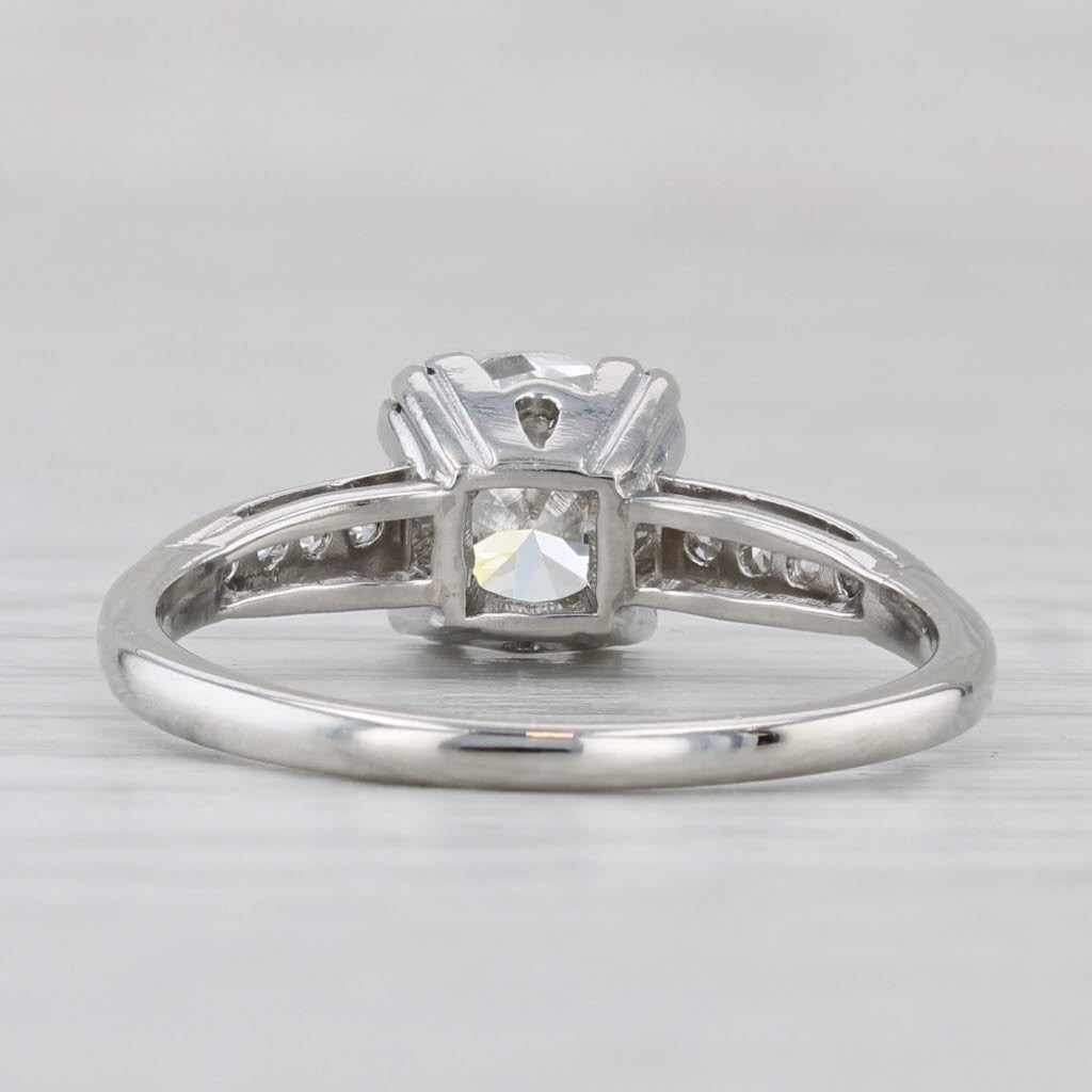 1.12ct Round Brilliant Diamond Engagement Ring — GIA Certified, Platinum