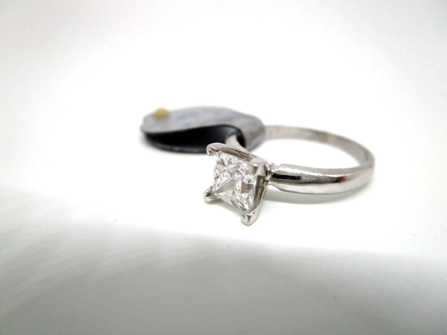 0.73ct Square Modified Brilliant Diamond Solitaire Ring — GIA Certified, Platinum