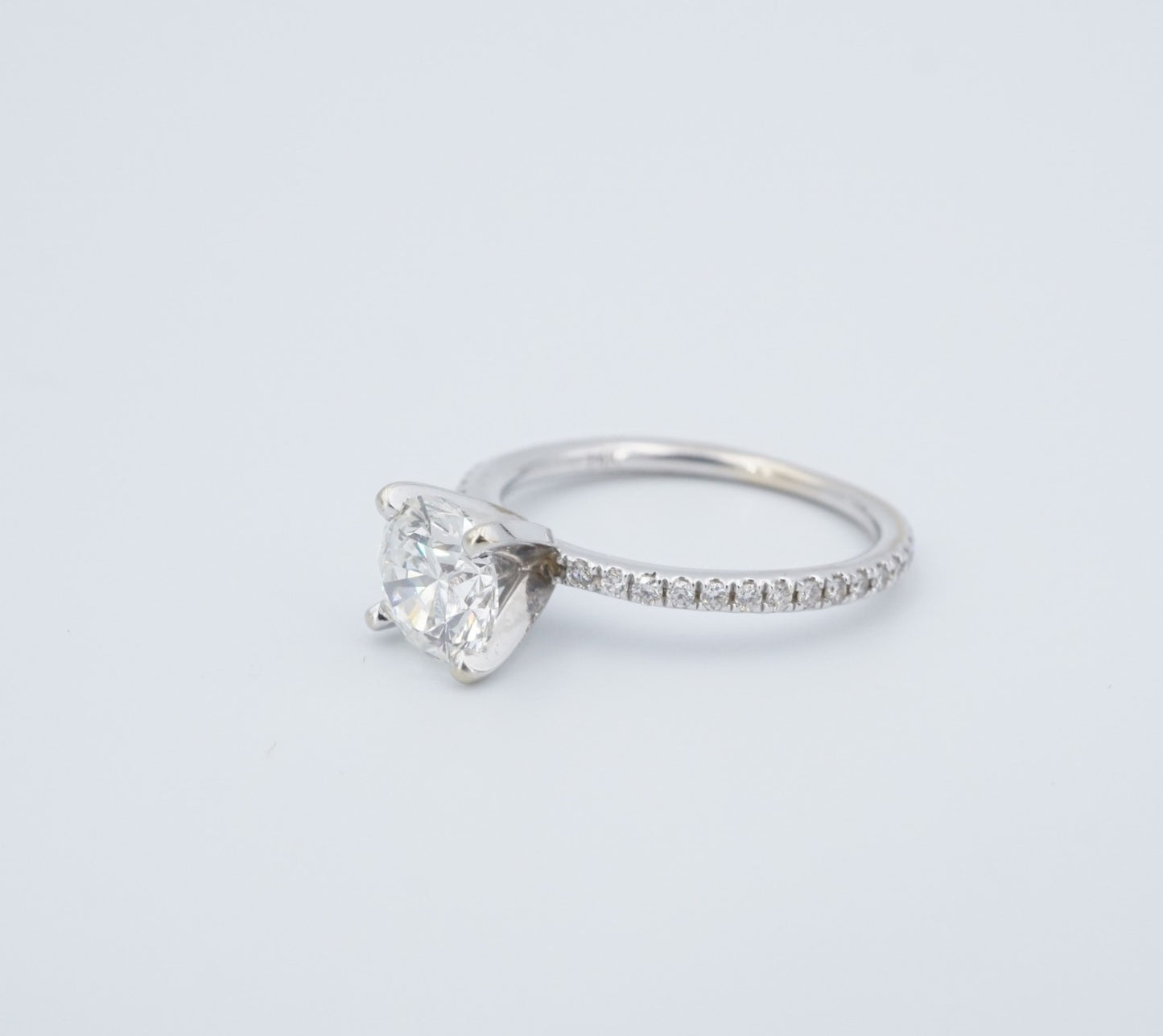 1.26ct Round Brilliant Diamond Solitaire Ring — GIA Certified, 14k White Gold