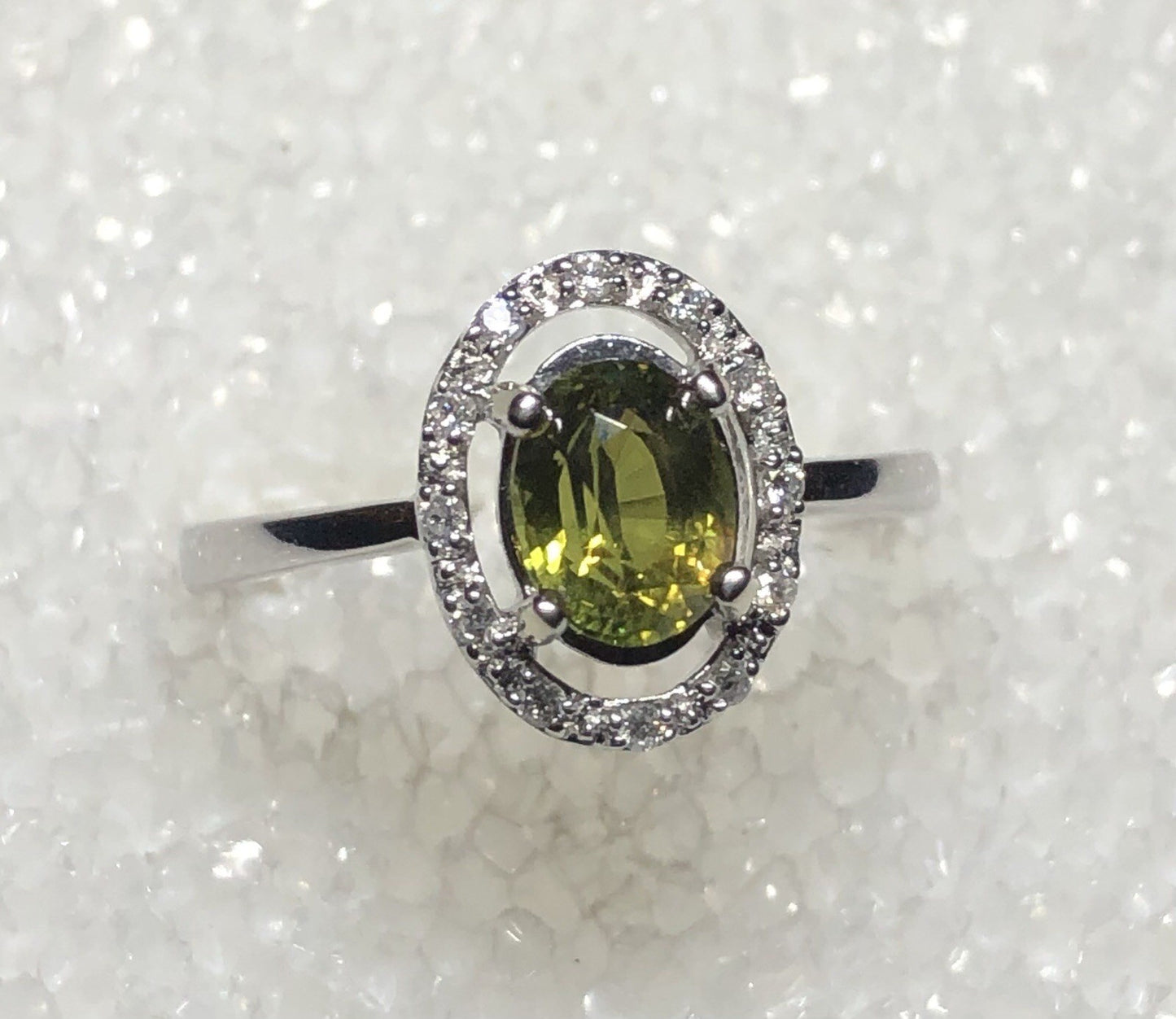 1.28ct Oval Alexandrite & Diamond Ring — GIA Certified, 14k Gold