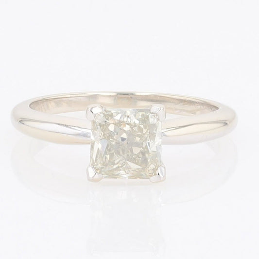 1.62ct Princess Diamond Solitaire Engagement Ring — GIA Certified, 14k White Gold