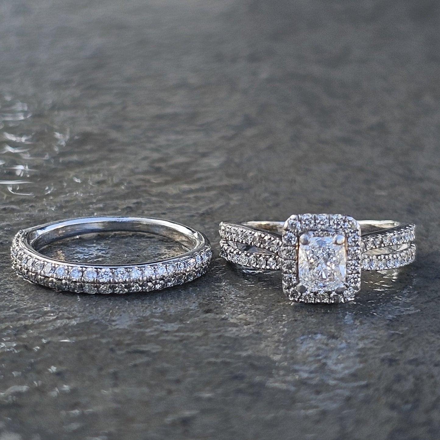 0.60ct Cushion Modified Brilliant Diamond Engagement Ring — GIA Certified, 14k White Gold