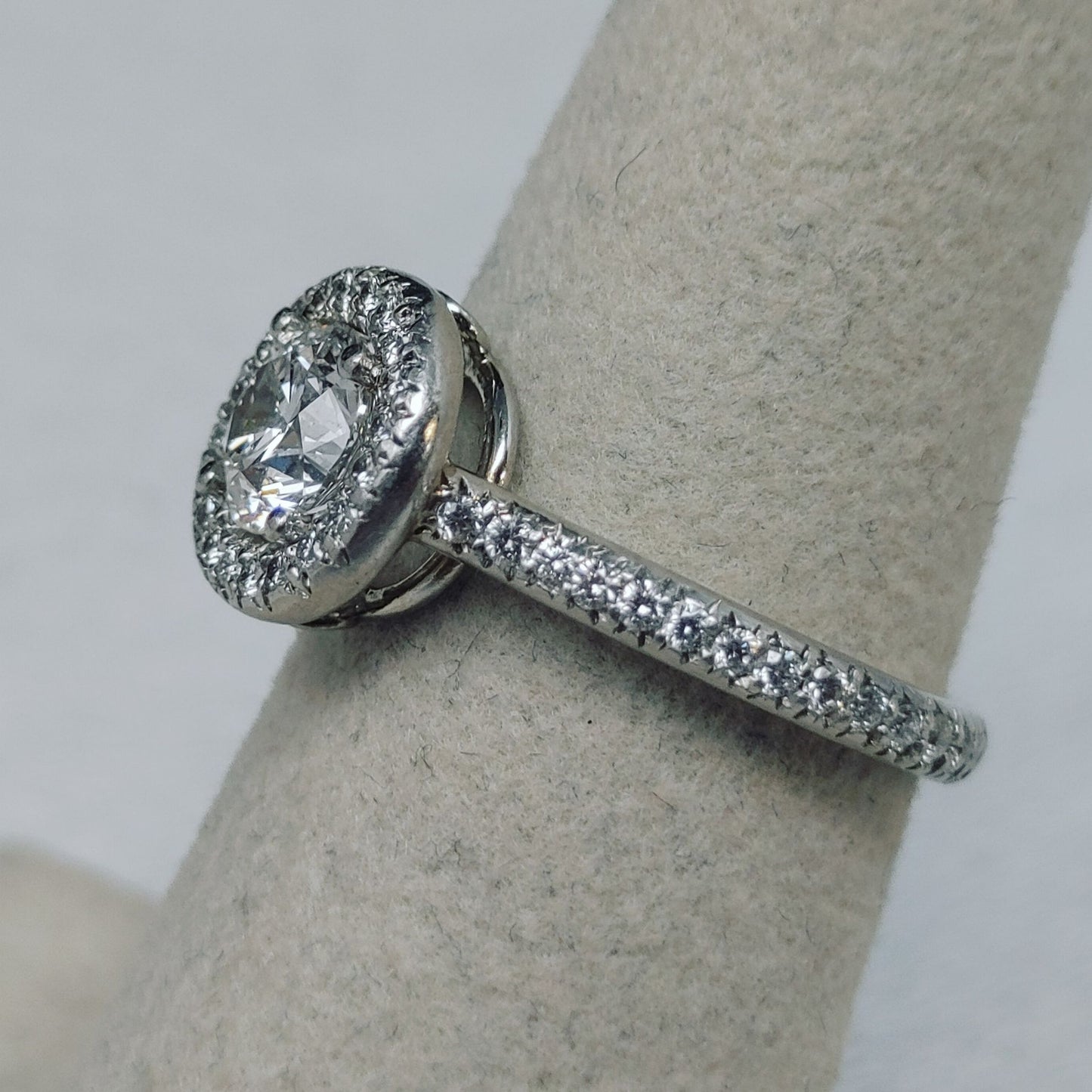 0.76ct Round Brilliant Diamond Engagement Ring — GIA Certified, Platinum