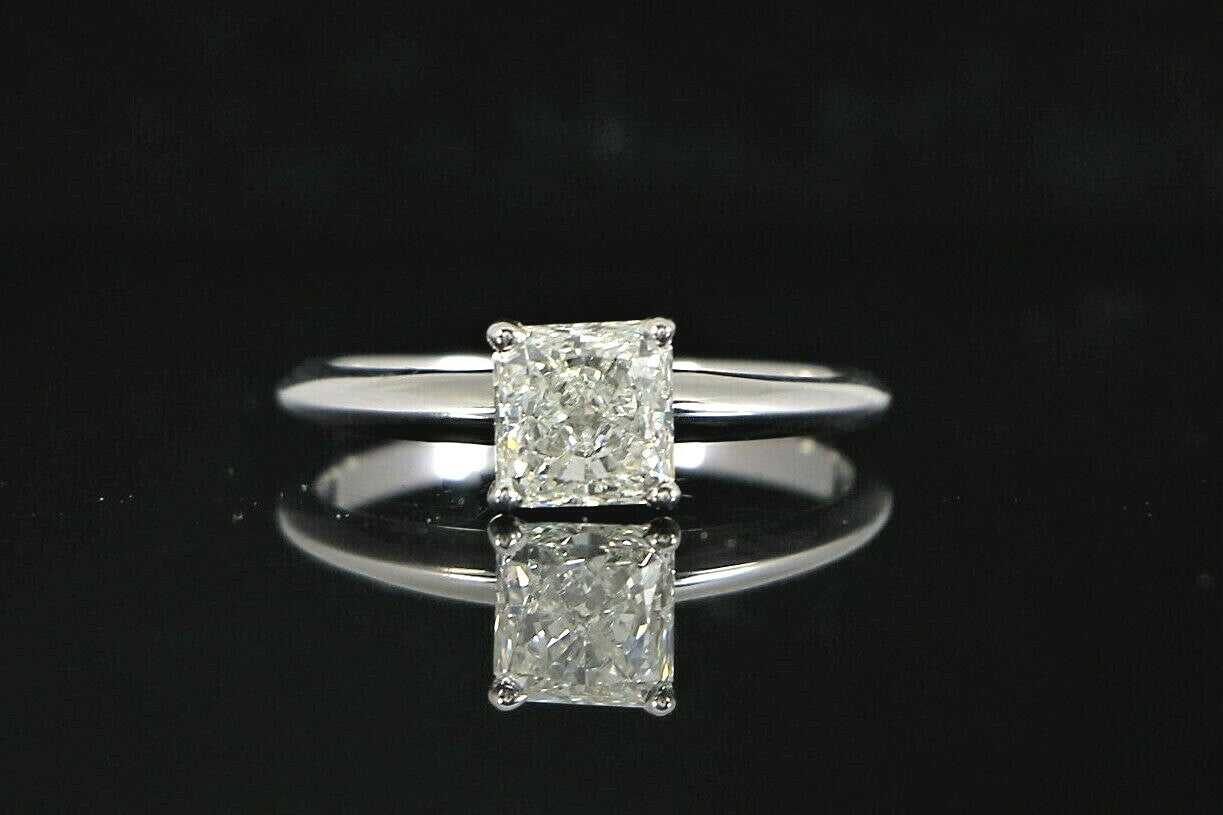 1.06ct Radiant Diamond Engagement Ring — GIA Certified, 14k White Gold