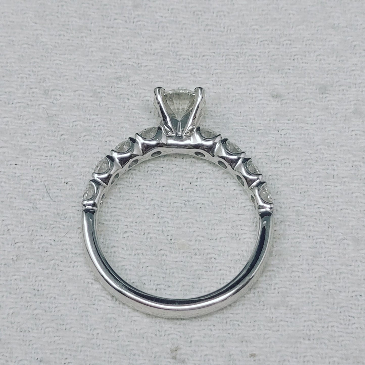 0.80ct Round Brilliant Diamond Engagement Ring — GIA Certified, 14k White Gold