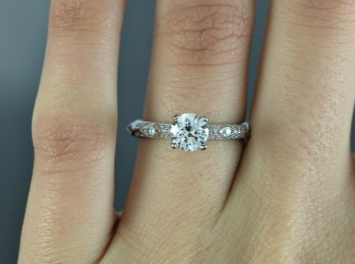0.82ct Round Brilliant Diamond Eternity Ring — GIA Certified, Platinum