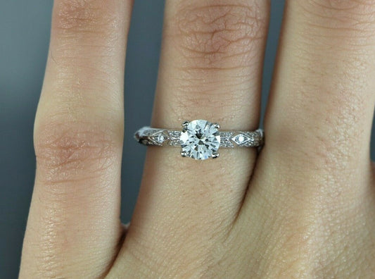 0.82ct Round Brilliant Diamond Eternity Ring — GIA Certified, Platinum