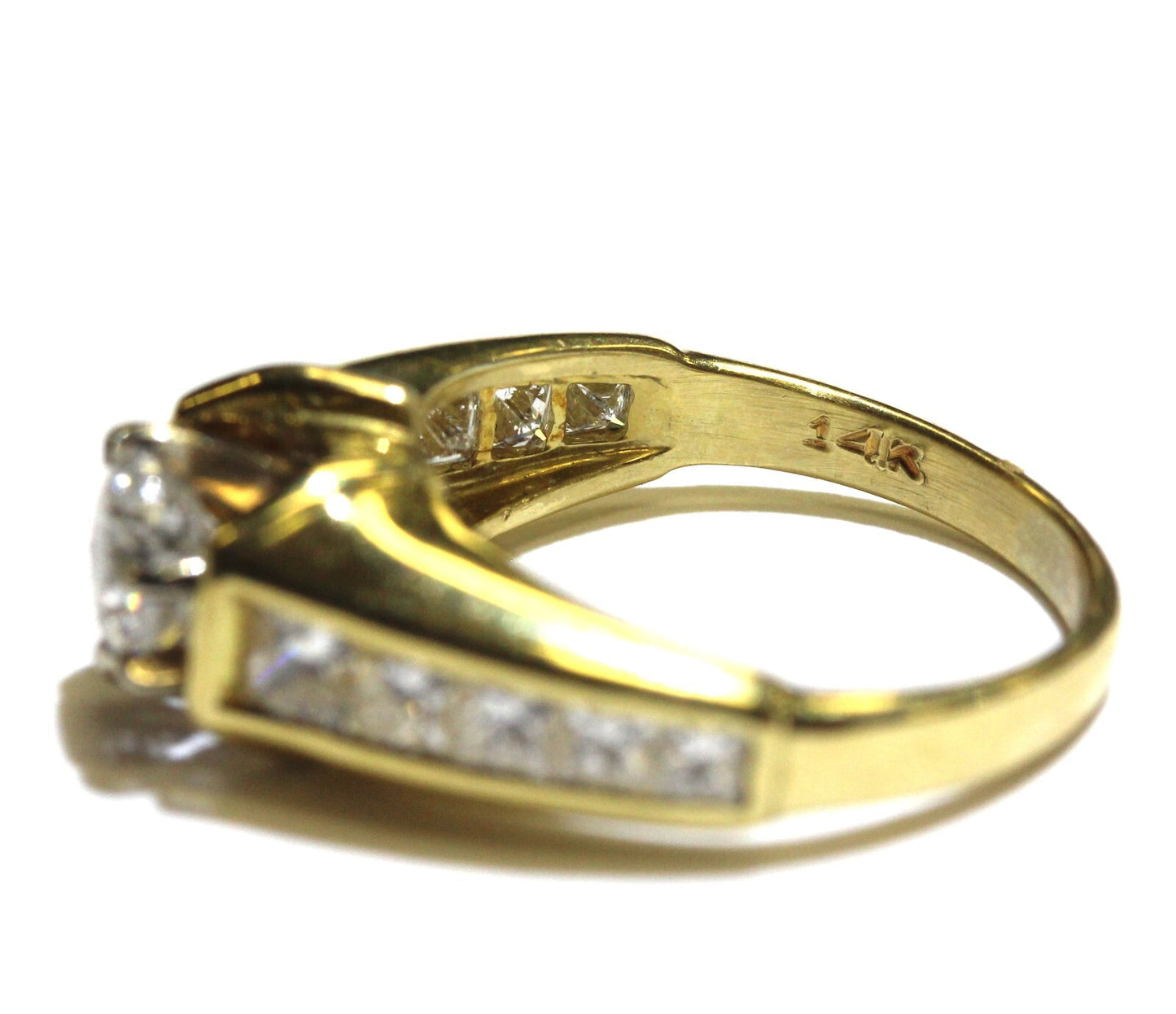 0.70ct Round Brilliant Diamond Engagement Ring — GIA Certified, 14k Yellow Gold