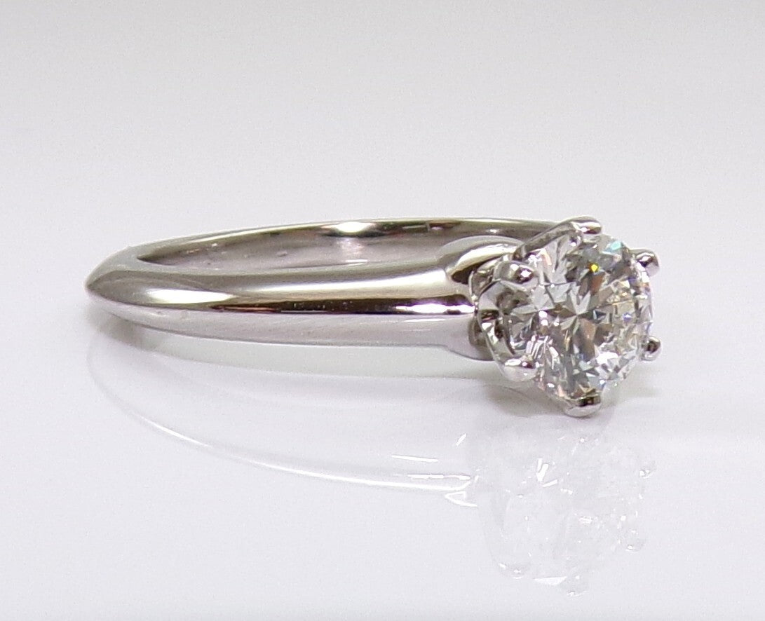 0.64ct Round Brilliant Diamond Solitaire Ring — GIA Certified, Platinum