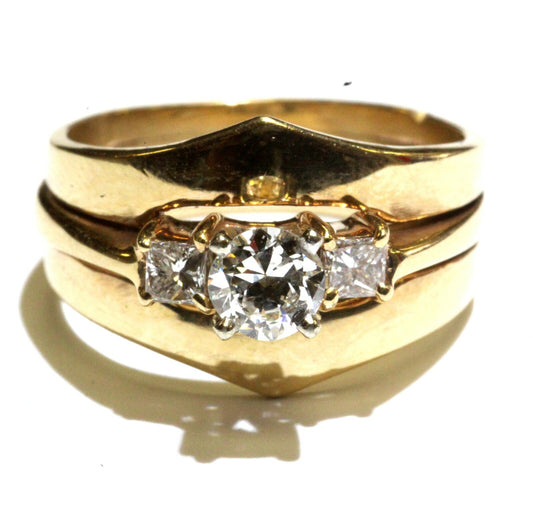 0.40ct Round Brilliant Diamond Engagement Ring — GIA Certified, 14k Yellow Gold
