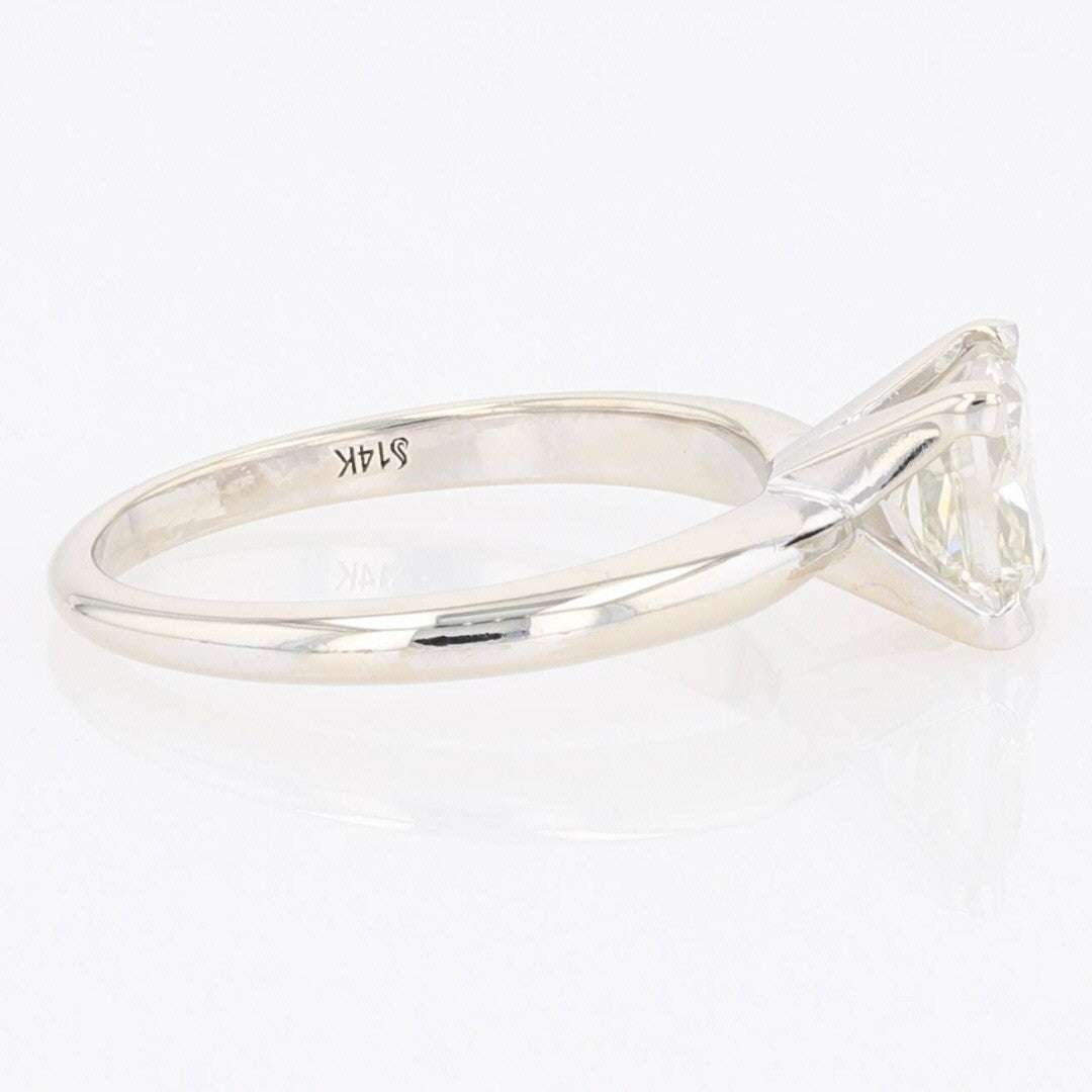 1.62ct Princess Diamond Solitaire Engagement Ring — GIA Certified, 14k White Gold