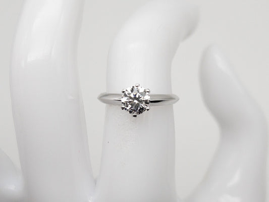 0.75ct Round Brilliant Diamond Wedding Ring — GIA Certified, Platinum
