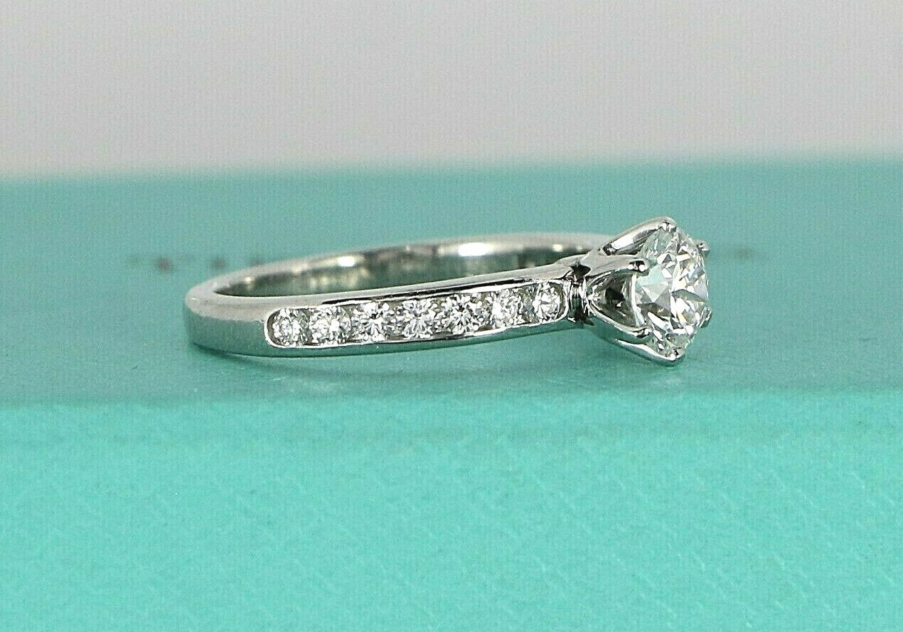 0.49ct Round Brilliant Diamond Engagement Ring — GIA Certified, Platinum