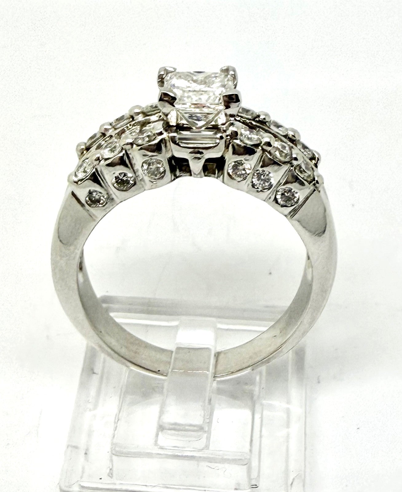 1.21ct Square Modified Brilliant Diamond Statement Ring — GIA Certified, Platinum