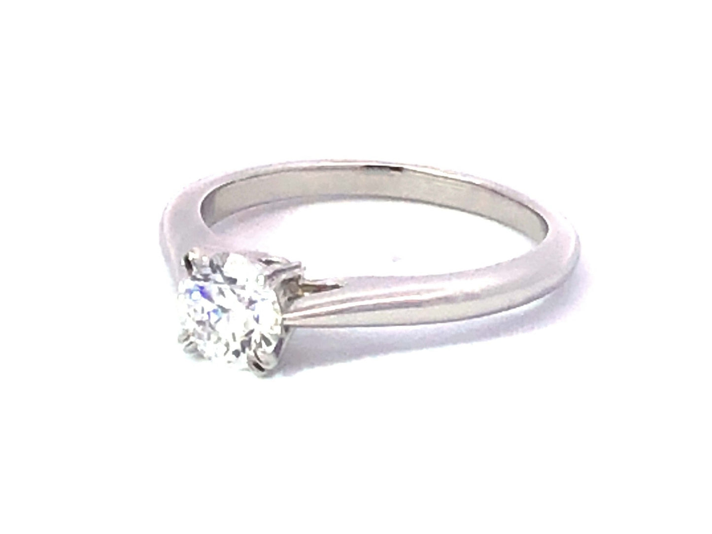 0.57ct Round Brilliant Diamond Solitaire Ring — GIA Certified, Platinum
