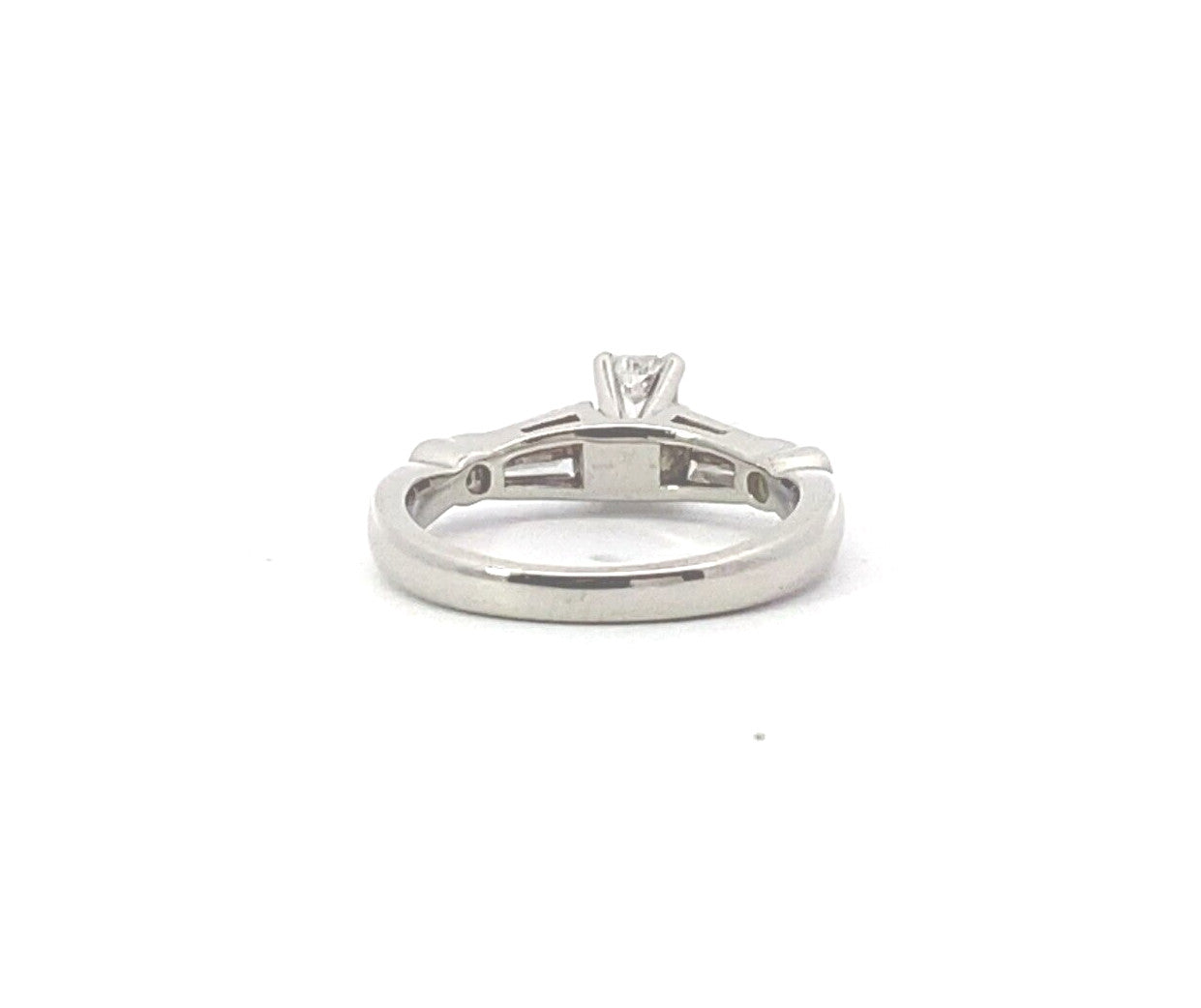 0.51ct Emerald Diamond Solitaire Ring — GIA Certified, 14k White Gold