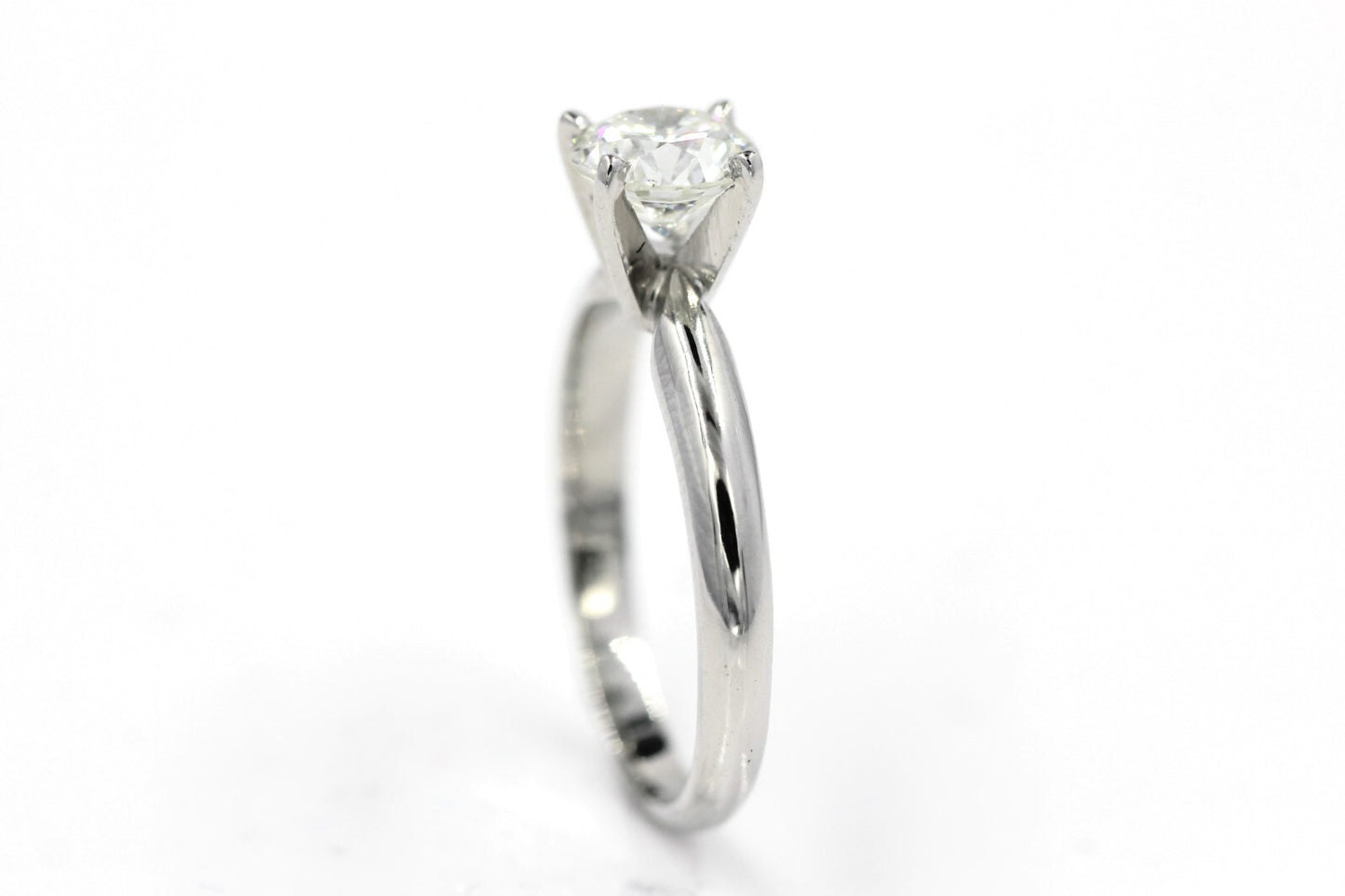 1.00ct Round Brilliant Diamond Solitaire Ring — GIA Certified, 14k White Gold
