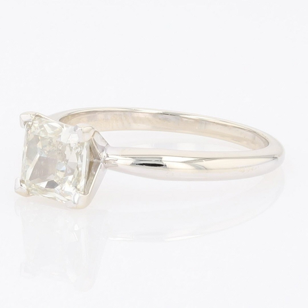 1.62ct Princess Diamond Solitaire Engagement Ring — GIA Certified, 14k White Gold