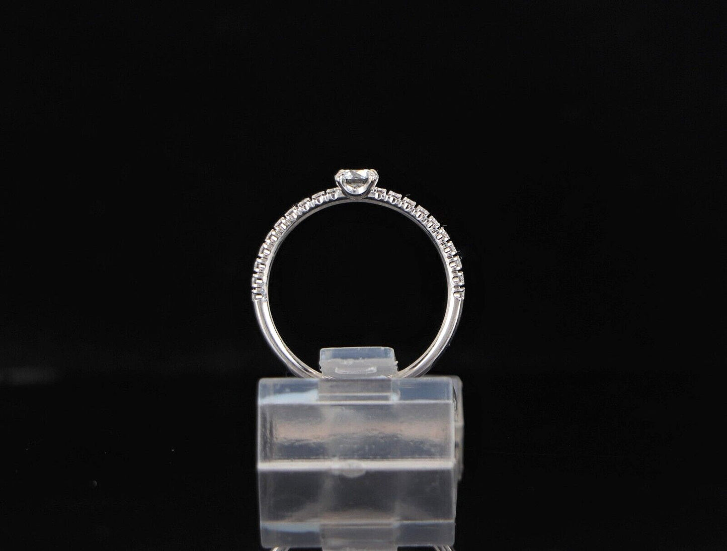 0.19ct Round Brilliant Diamond Solitaire Ring — GIA Certified, Platinum