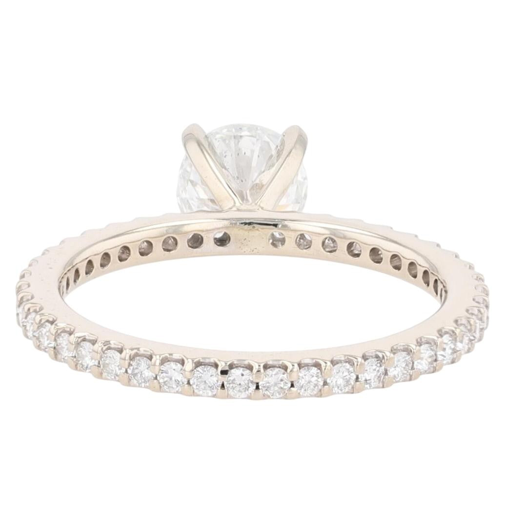 1.02ct Round Brilliant Diamond Solitaire Ring — GIA Certified, 14k White Gold