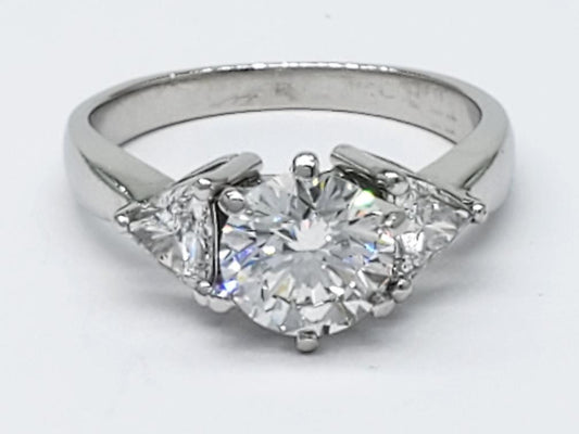 1.20ct Round Brilliant Diamond Engagement Ring — GIA Certified, Platinum