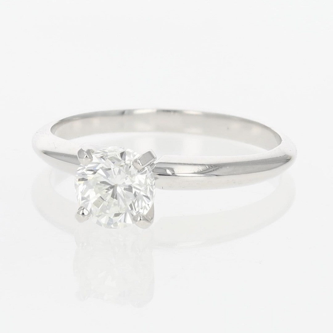 1.00ct Round Brilliant Diamond Solitaire Ring — GIA Certified, 14k White Gold