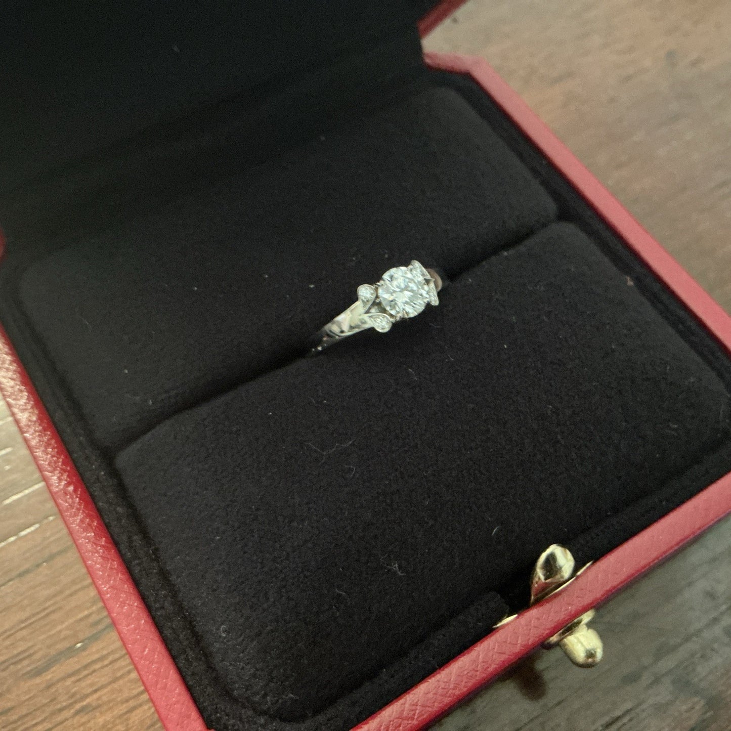 0.41ct Round Brilliant Diamond Solitaire Ring — GIA Certified, Platinum