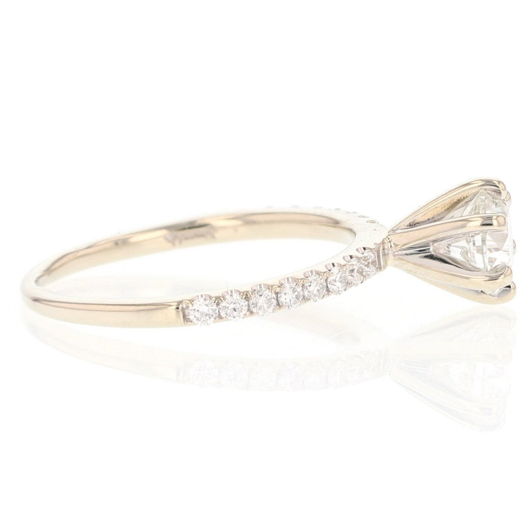 0.73ct Round Brilliant Diamond Solitaire Engagement Ring — GIA Certified, 14k White Gold