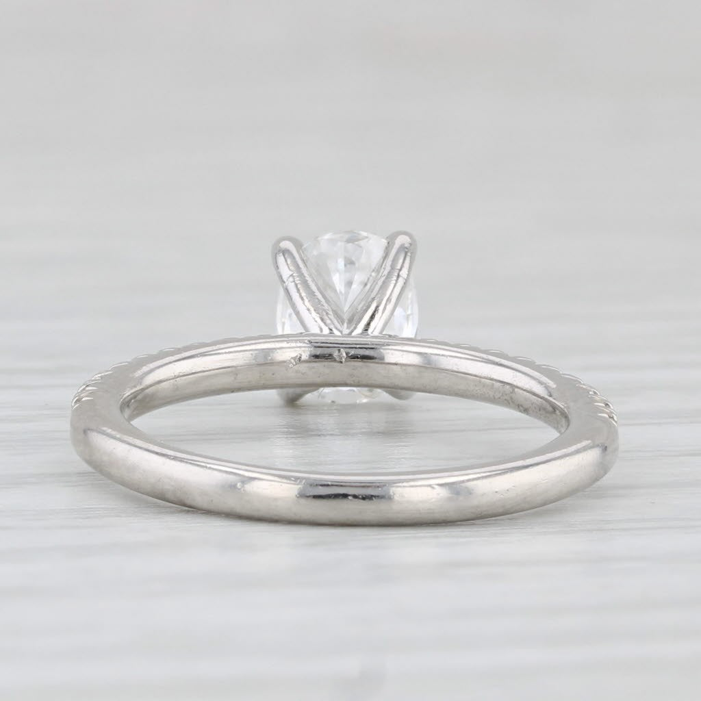 0.68ct Oval Brilliant Diamond Solitaire Ring — GIA Certified, Platinum