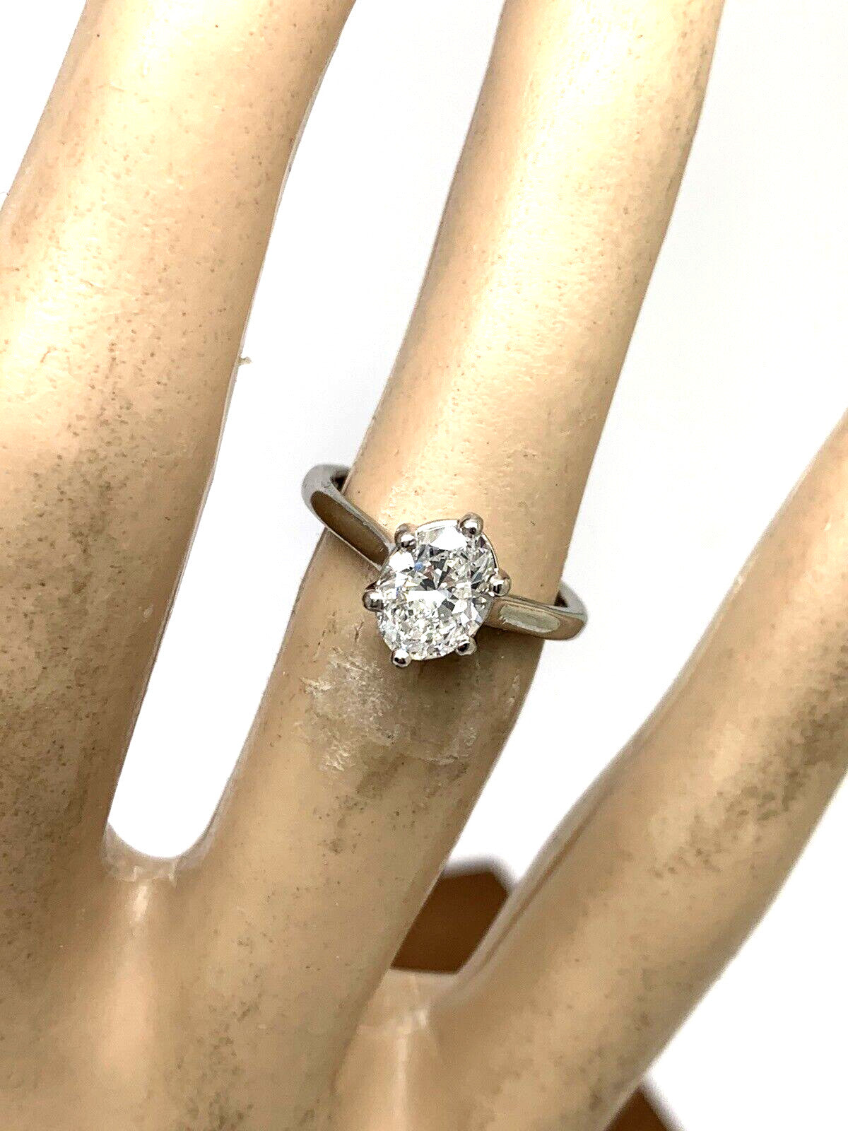 0.96ct Oval Brilliant Diamond Solitaire Ring — GIA Certified, Platinum