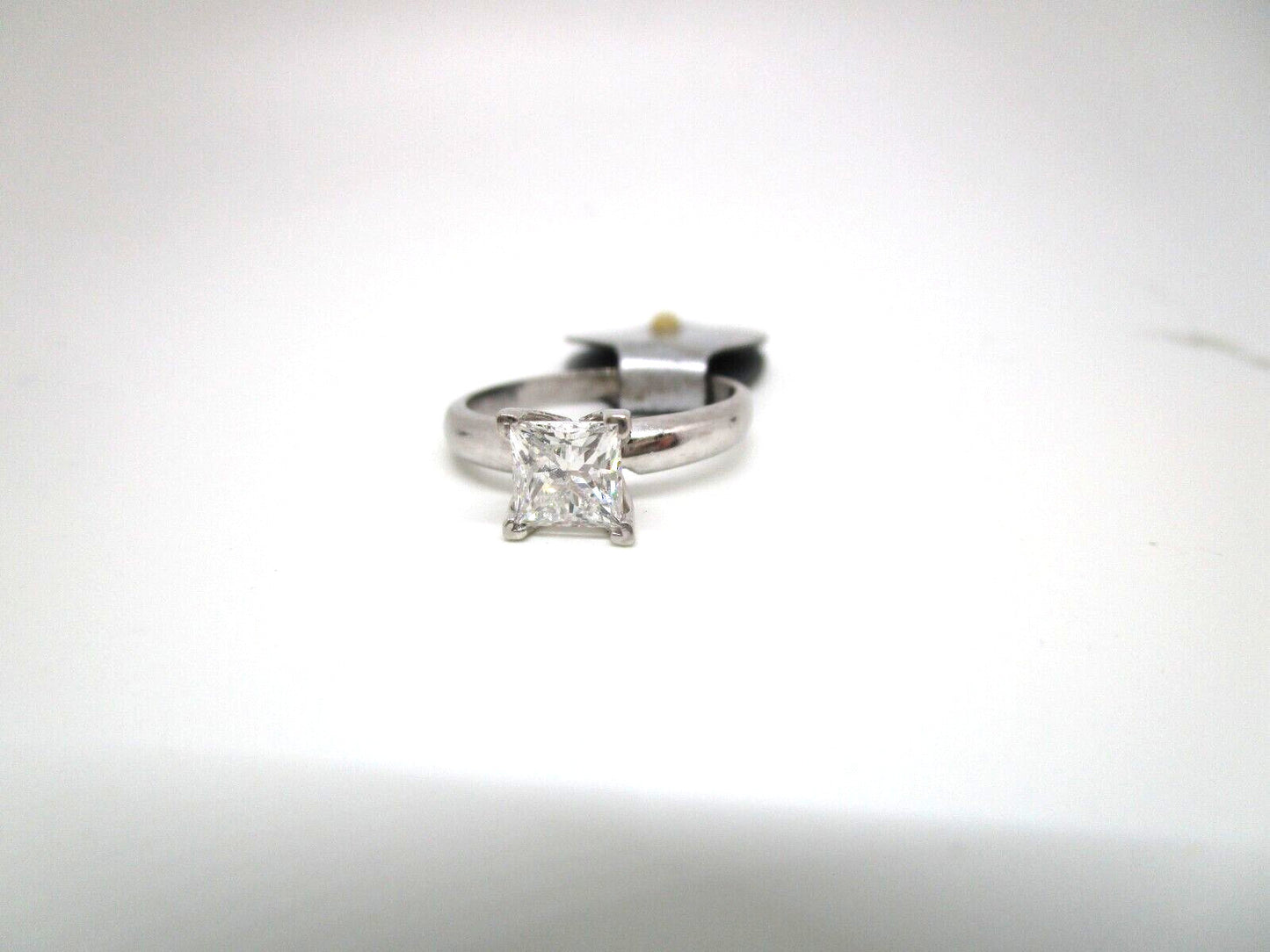0.73ct Square Modified Brilliant Diamond Solitaire Ring — GIA Certified, Platinum