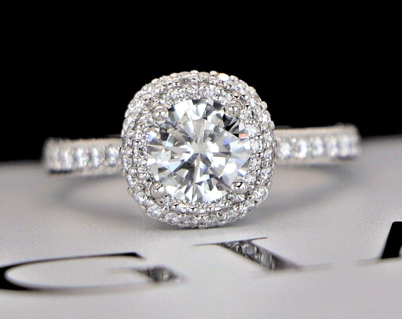 0.96ct Round Brilliant Diamond Engagement Ring — GIA Certified, Platinum