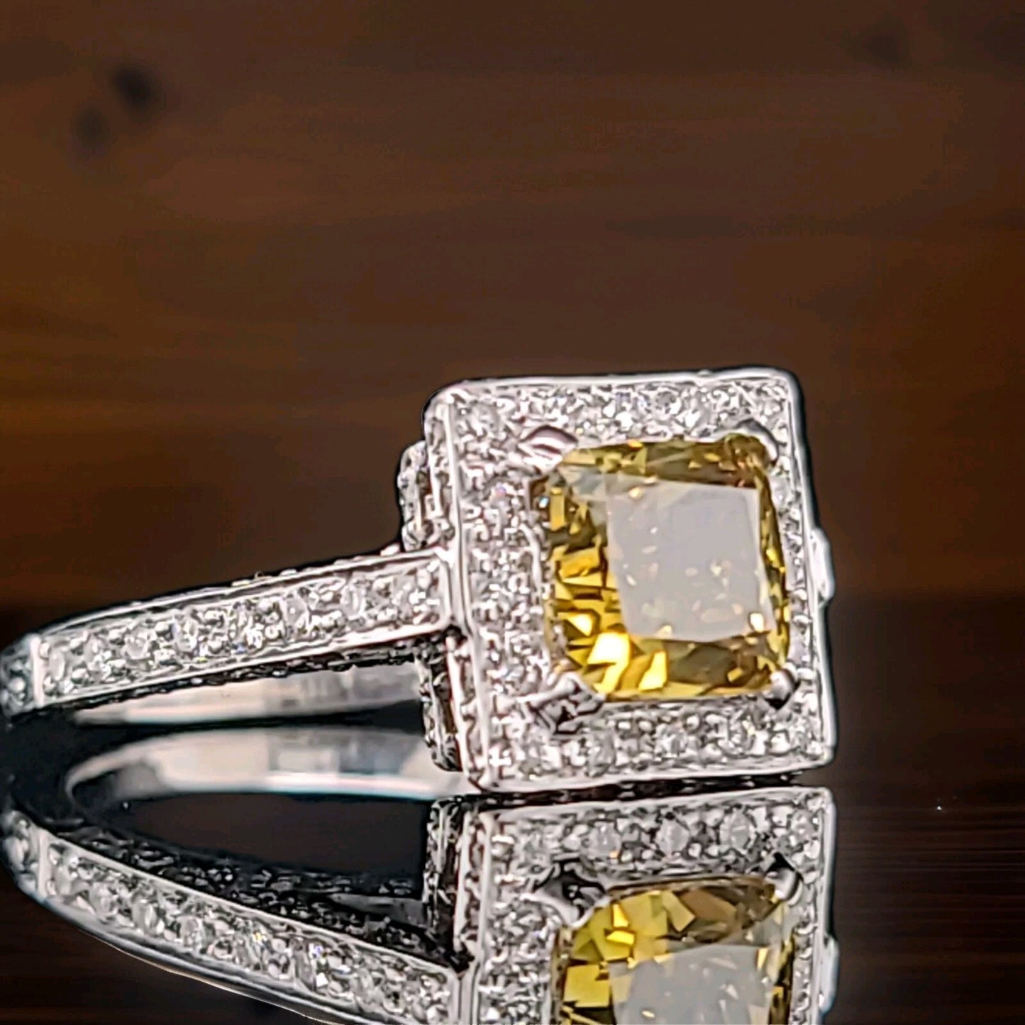 2.01ct Cushion Diamond Engagement Ring — GIA Certified, 14k White Gold