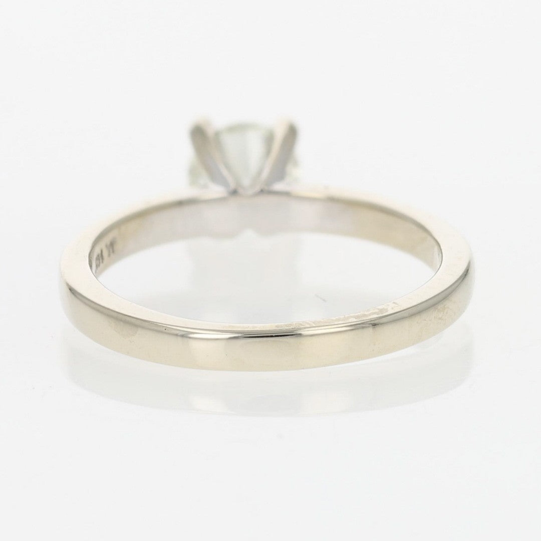0.72ct Round Brilliant Diamond Solitaire Ring — GIA Certified, 14k White Gold