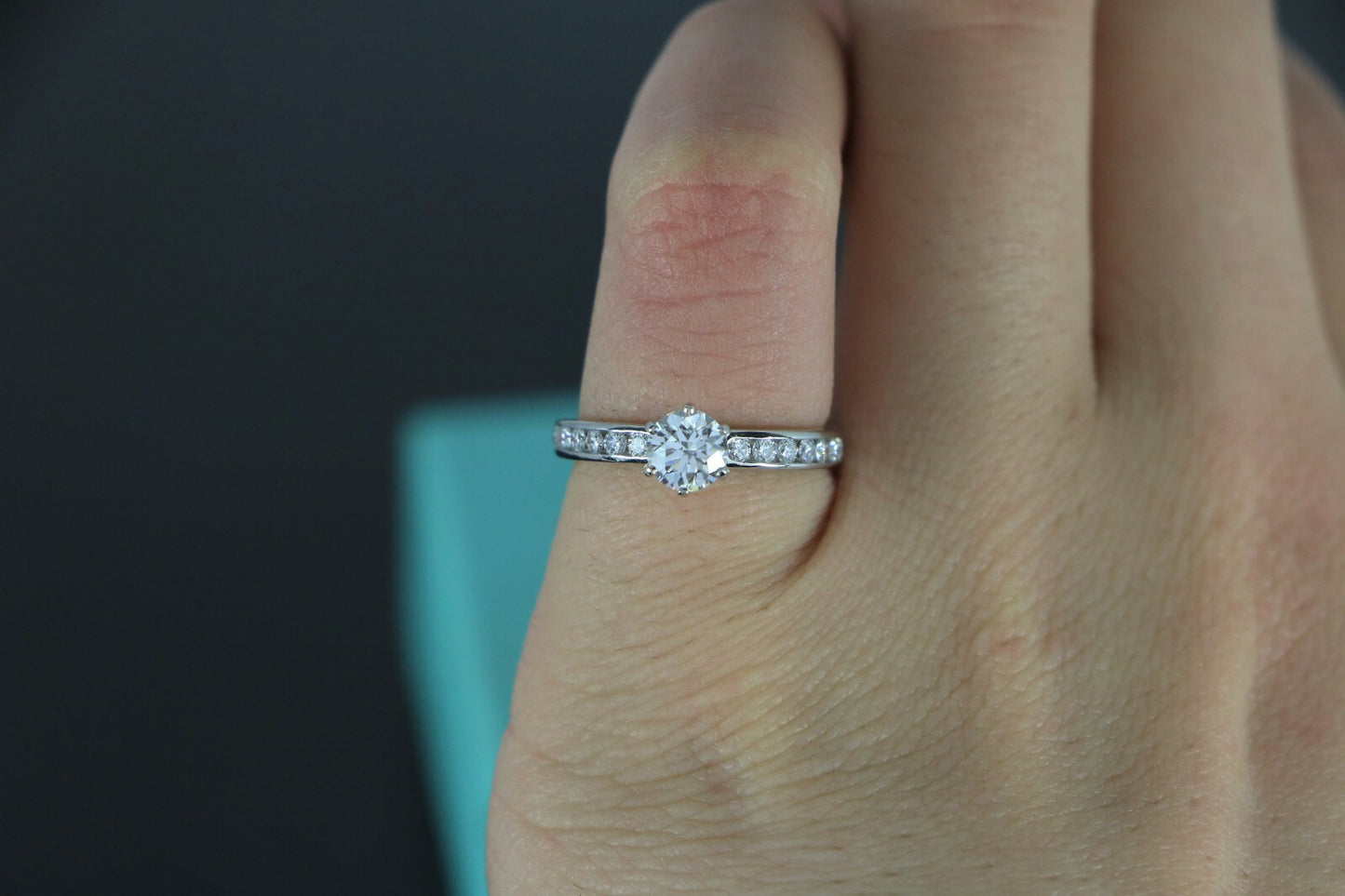 0.49ct Round Brilliant Diamond Engagement Ring — GIA Certified, Platinum