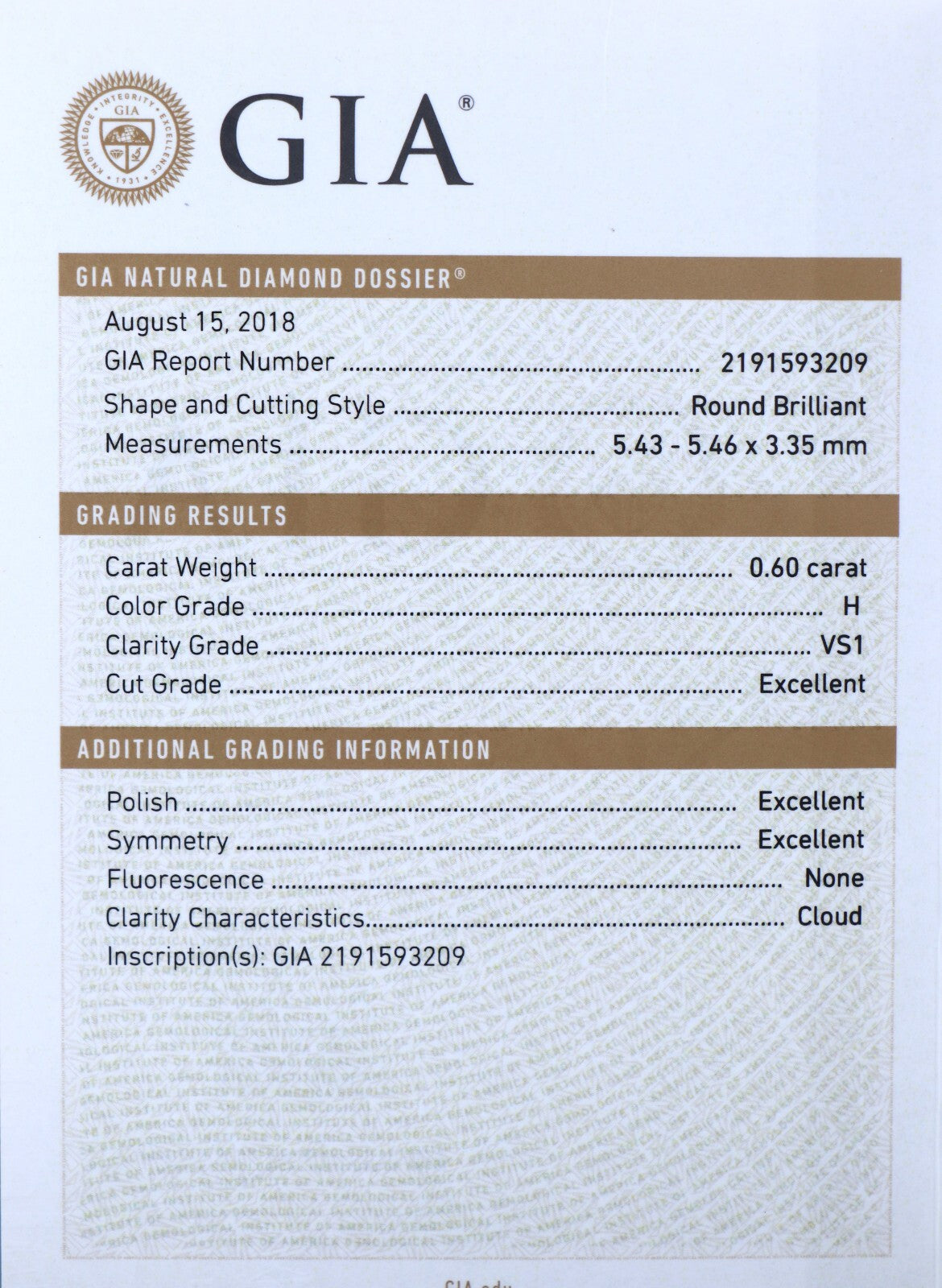 0.60ct Round Brilliant Diamond Halo Engagement Ring — GIA Certified, Platinum