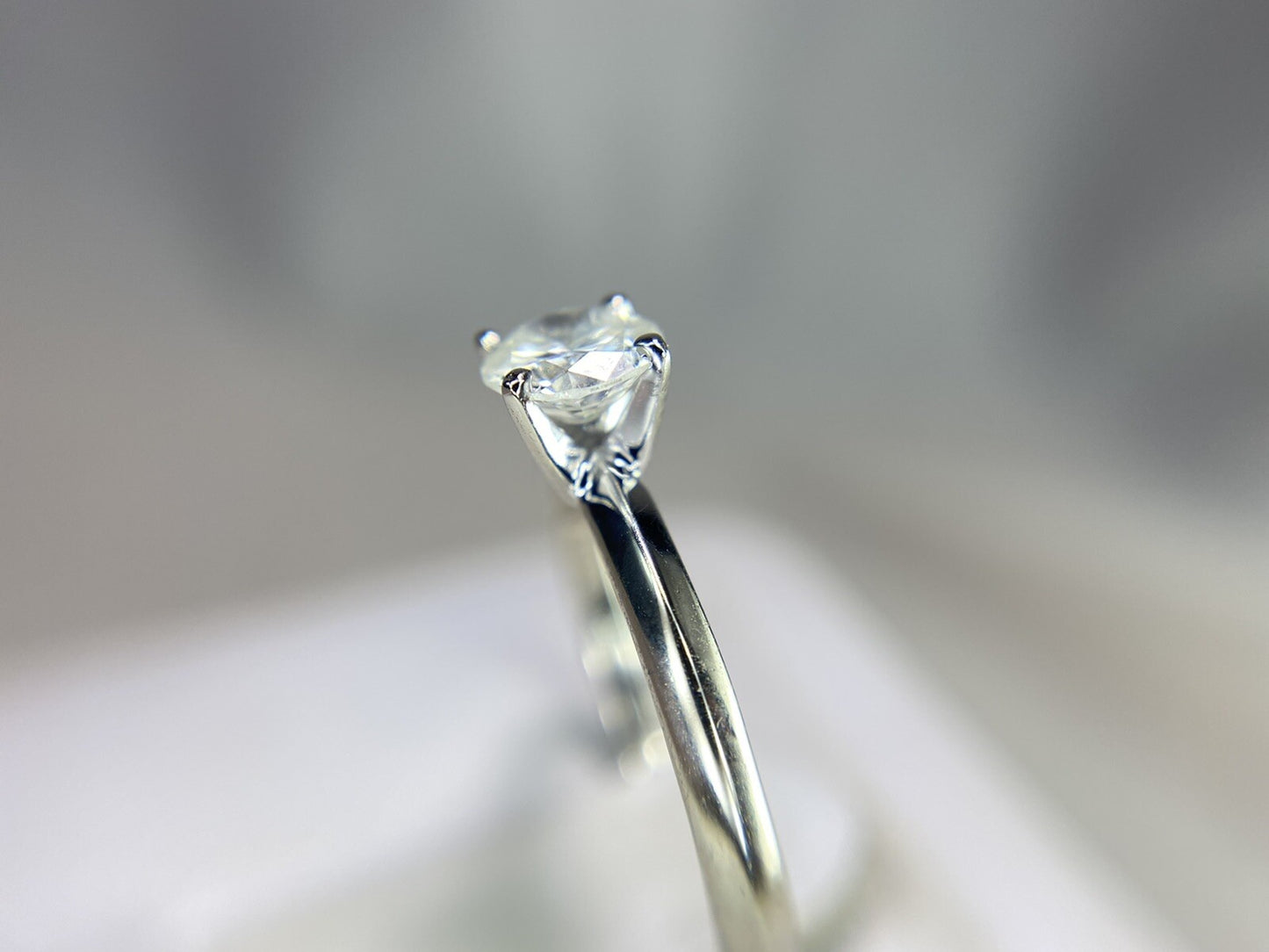 0.47ct Round Brilliant Diamond Solitaire Ring — GIA Certified, 14k White Gold