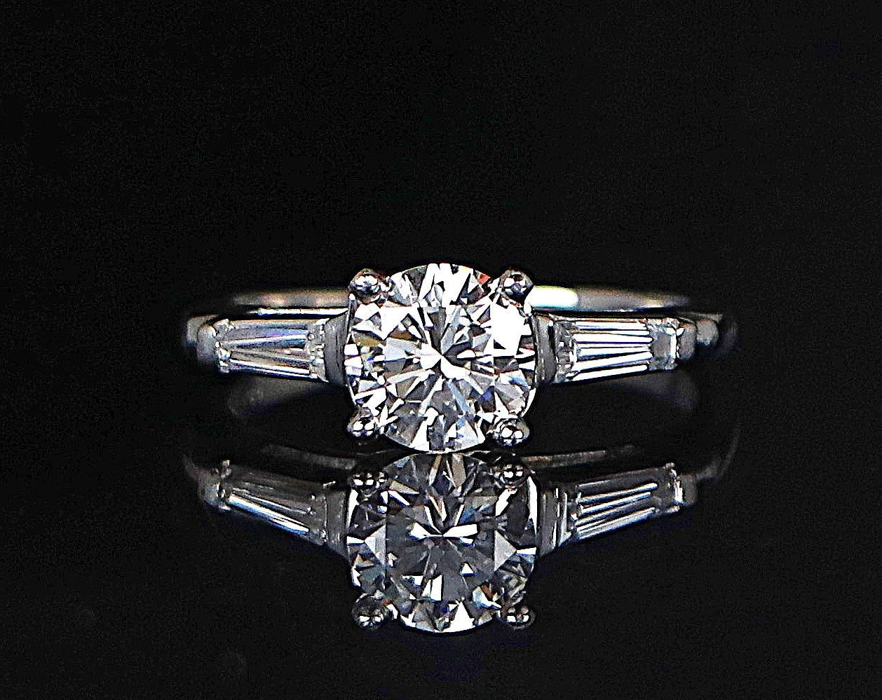 0.99ct Round Brilliant Diamond Engagement Ring — GIA Certified, Platinum