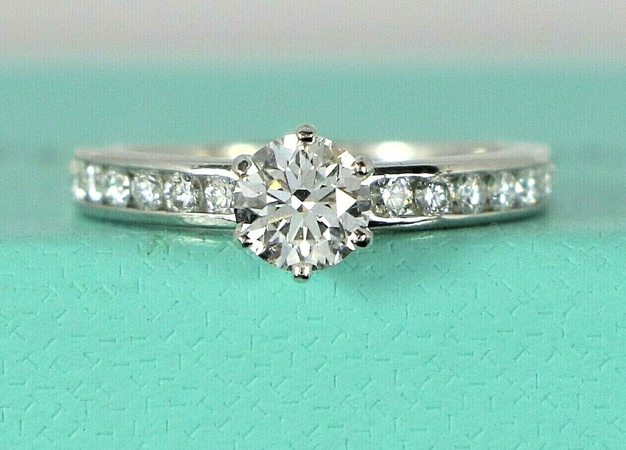 0.49ct Round Brilliant Diamond Engagement Ring — GIA Certified, Platinum