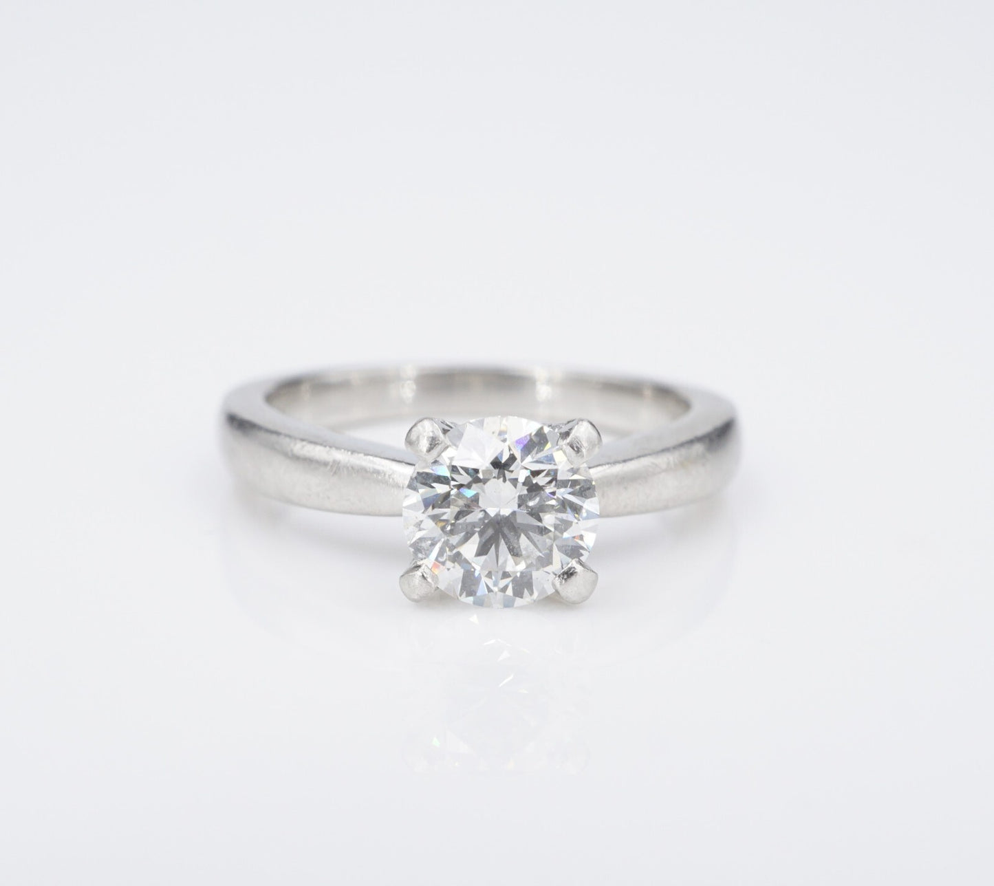 1.21ct Round Brilliant Diamond Solitaire Ring — GIA Certified, Platinum