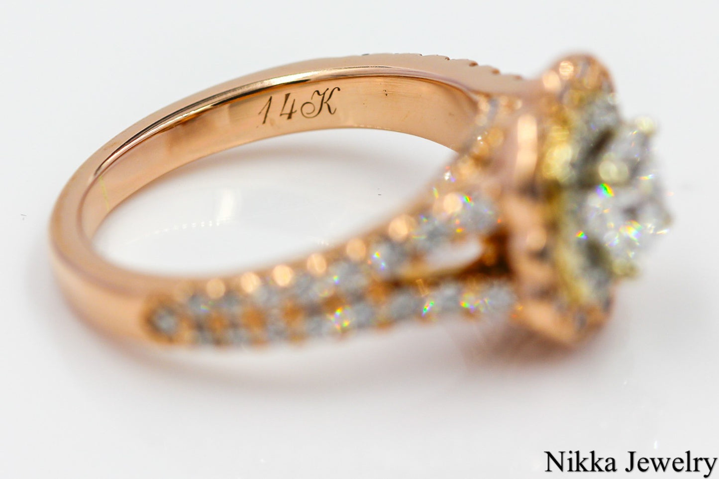0.71ct Cushion Modified Brilliant Diamond Ring — GIA Certified, 14k Rose Gold