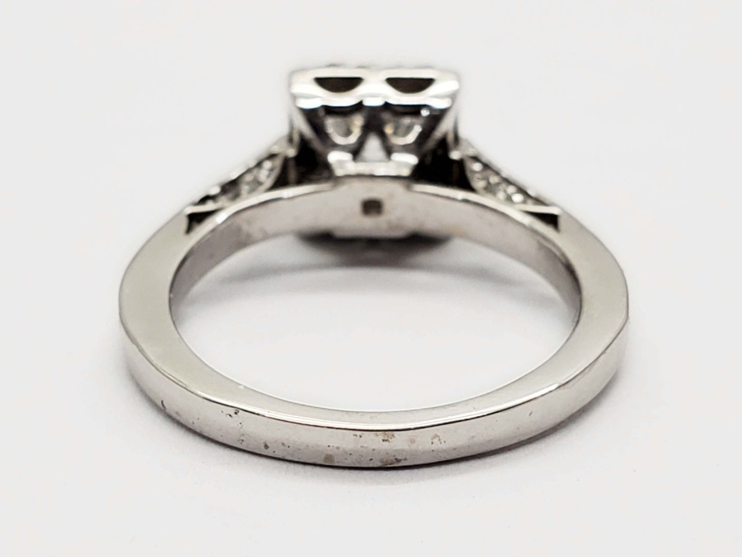 0.71ct Princess Diamond Engagement Ring — GIA Certified, 18k White Gold