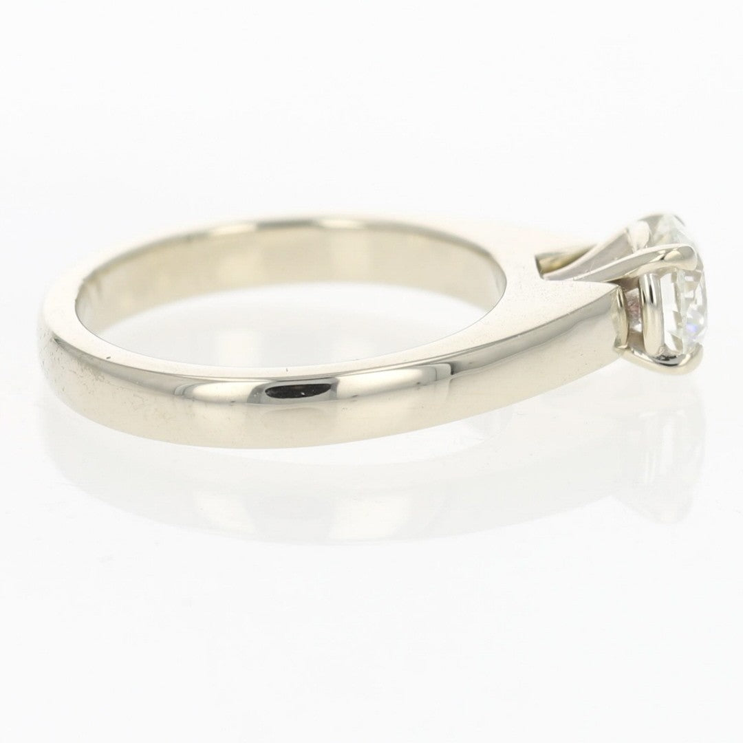 0.80ct Round Brilliant Diamond Solitaire Ring — GIA Certified, 14k White Gold