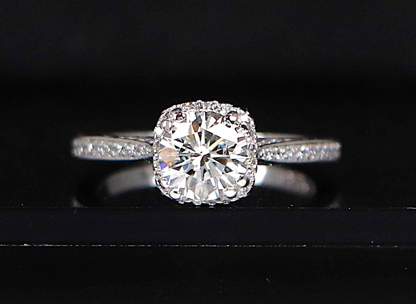 1.01ct Round Brilliant Diamond Engagement Ring — GIA Certified, 18k White Gold