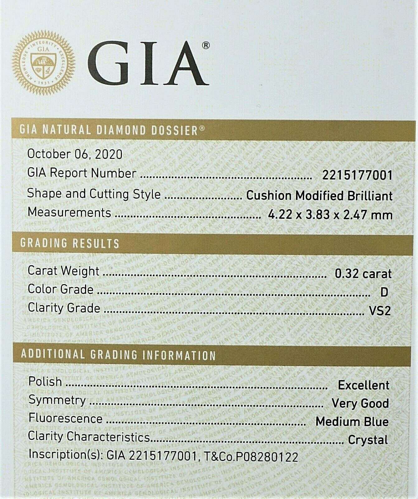 0.32ct Cushion Diamond Double Halo Engagement Ring — GIA Certified, Platinum