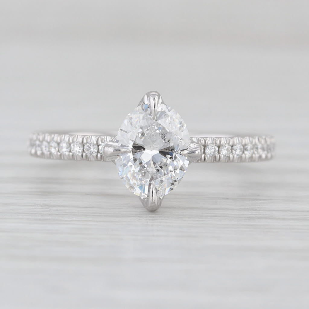 1.09ct Oval Brilliant Diamond Engagement Ring — GIA Certified, 950 Platinum