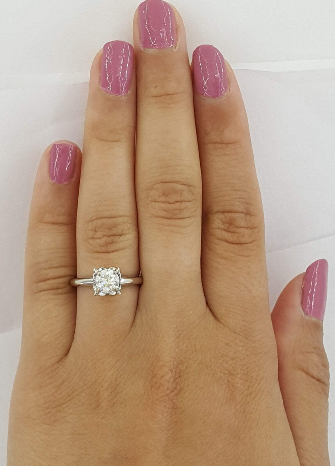 0.75ct Round Brilliant Diamond Solitaire Ring — GIA Certified, 14k White Gold