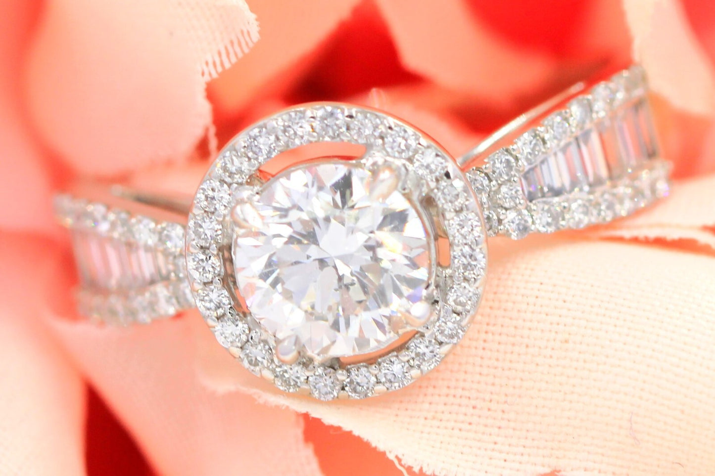 1.05ct Round Brilliant Diamond Engagement Ring — GIA Certified, 14k White Gold
