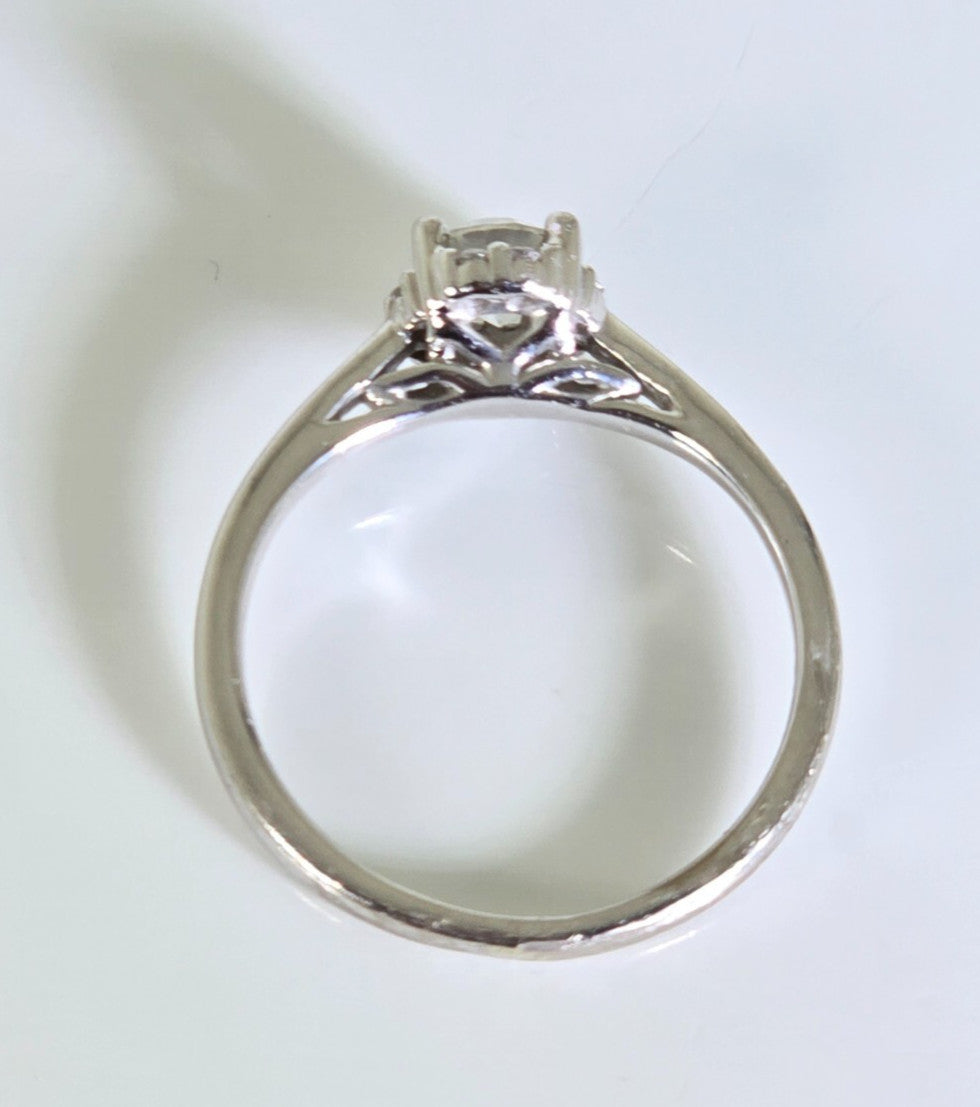 0.50ct Round Brilliant Diamond Solitaire Ring — GIA Certified, 18k White Gold
